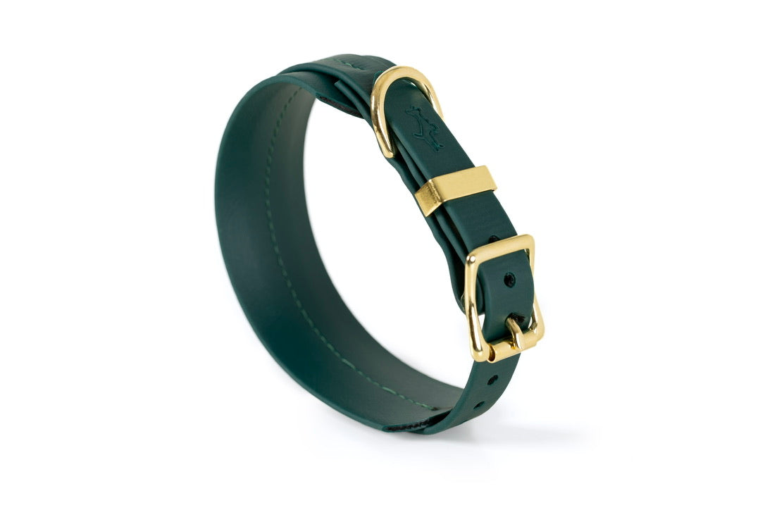 Green Biothane® Sight hound All Weather Collar