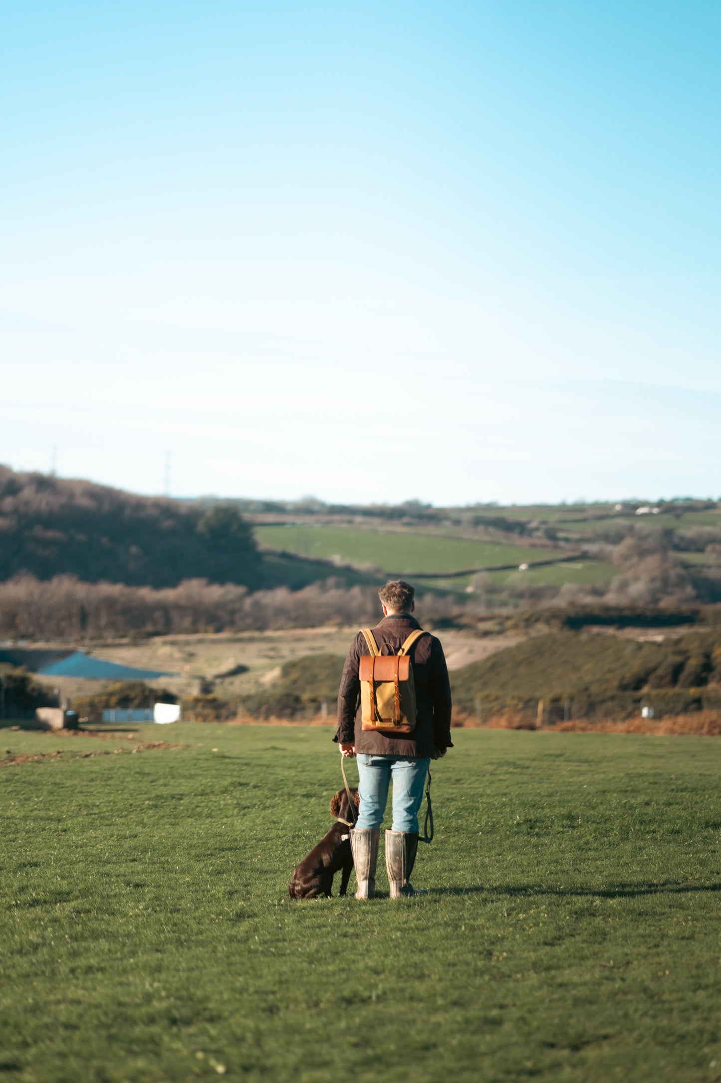 Hartland rucksack- Olive and Tobacco