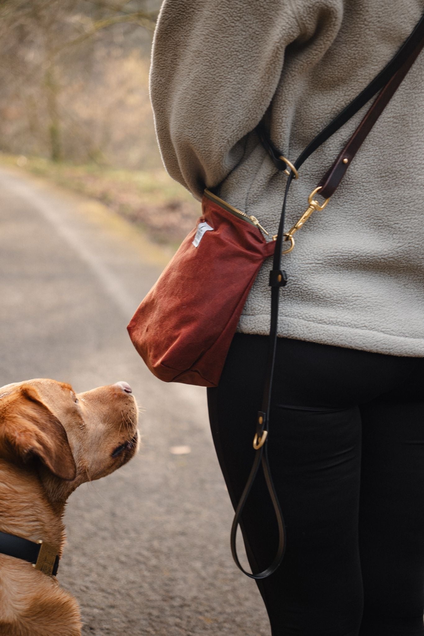 Peppercombe cross body bag - Brick Red cotton