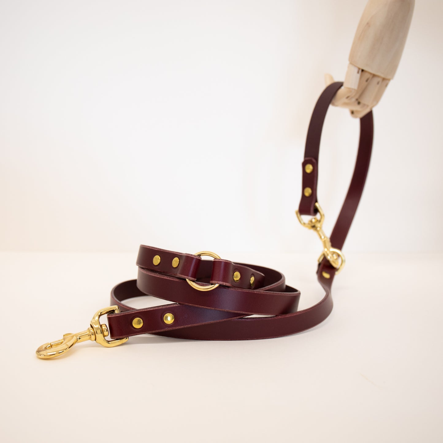 Fig adjustable luxury leather lead