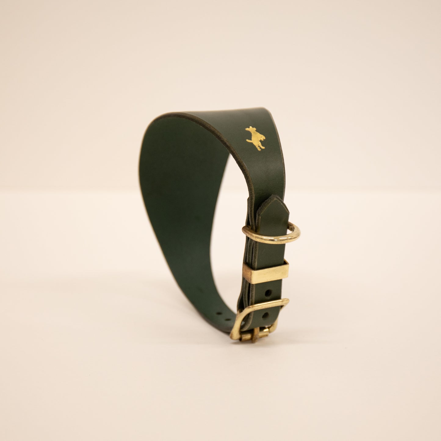 Forest Luxury leather sight hound collar