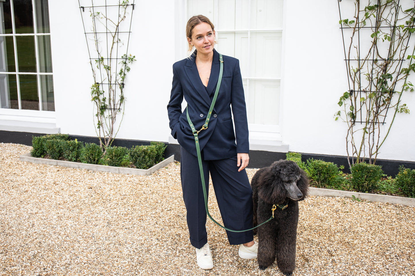 Forest adjustable luxury leather lead