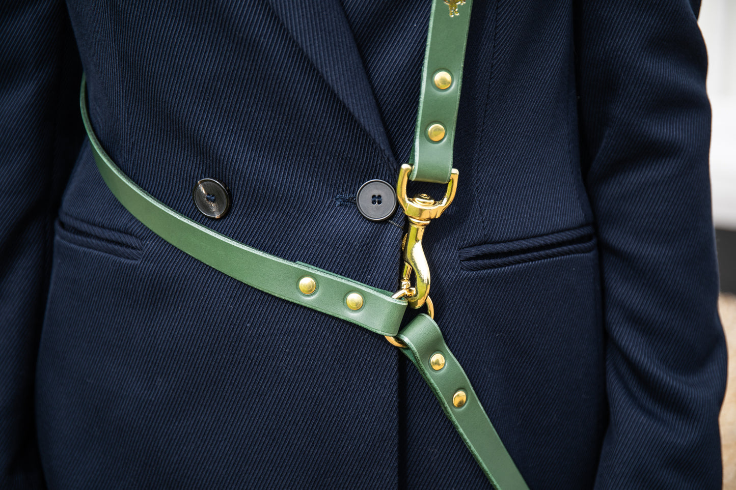 Forest adjustable luxury leather lead