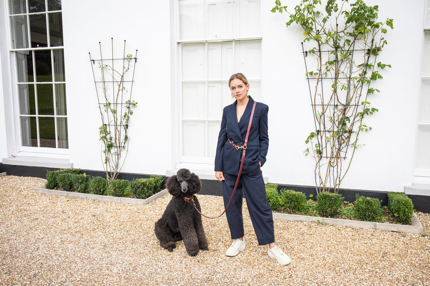 Fig adjustable luxury leather lead