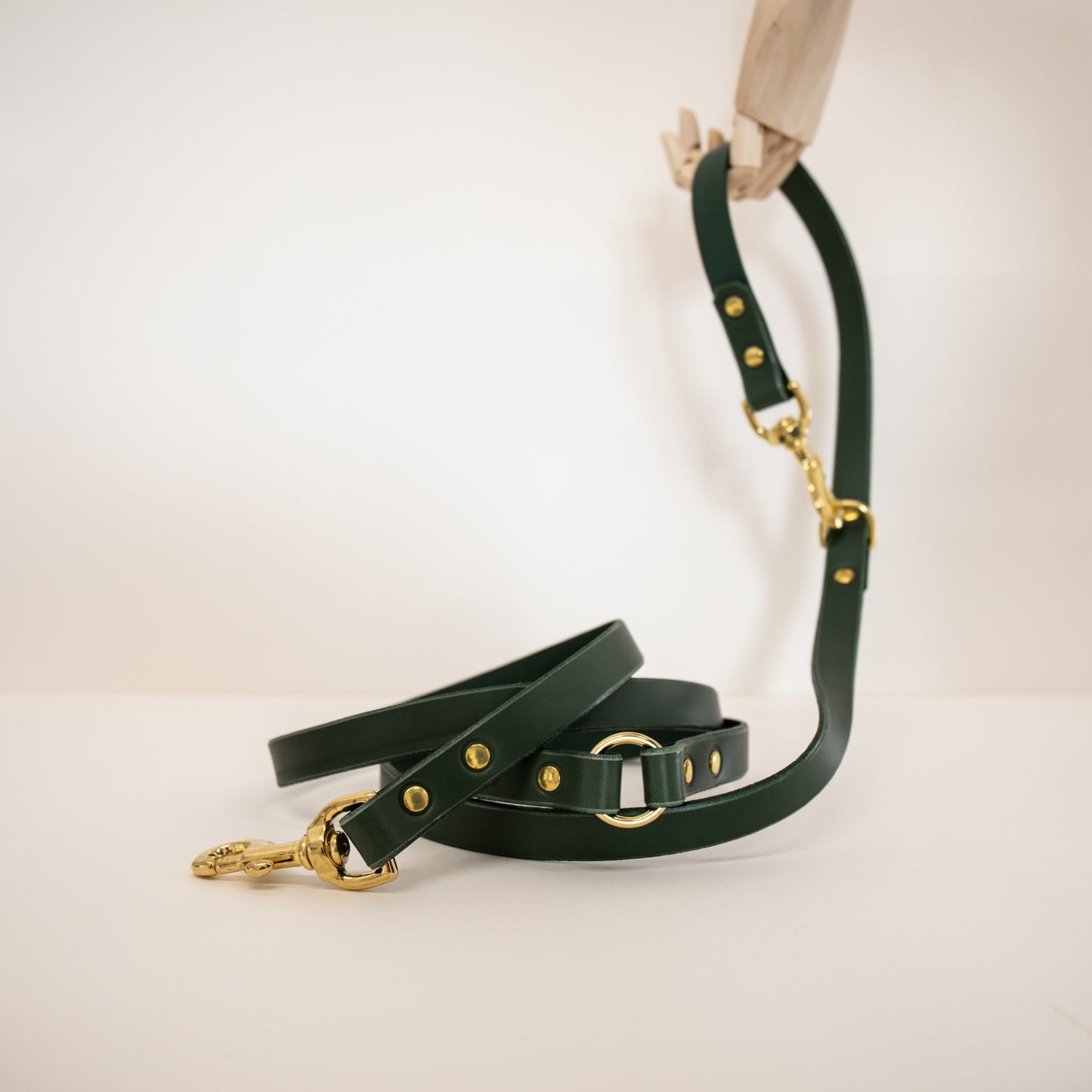 Forest adjustable luxury leather lead