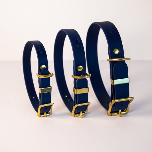 Navy all weather collar