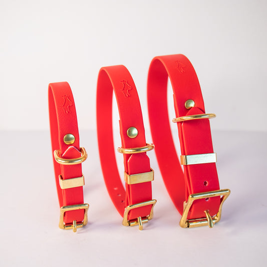 Red Biothane® All Weather Collar
