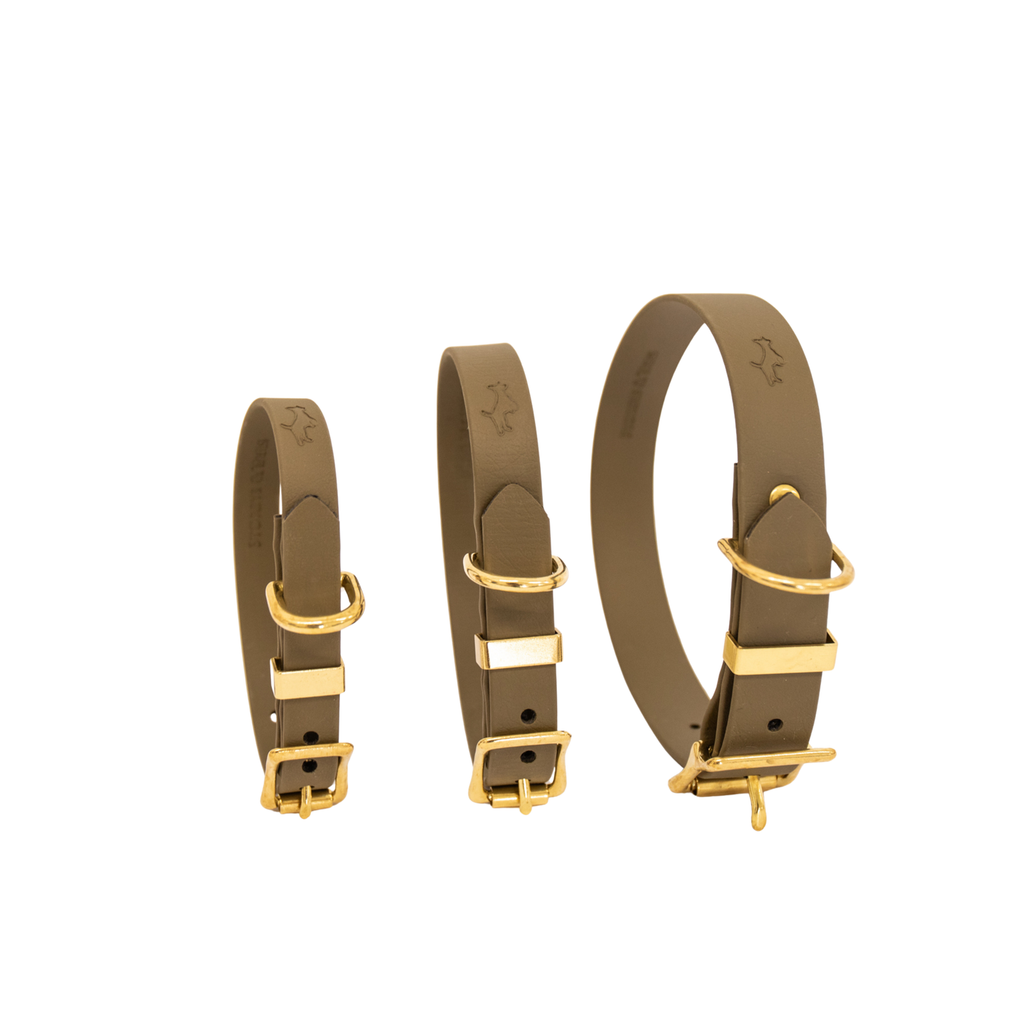 Khaki Biothane® All Weather Collar