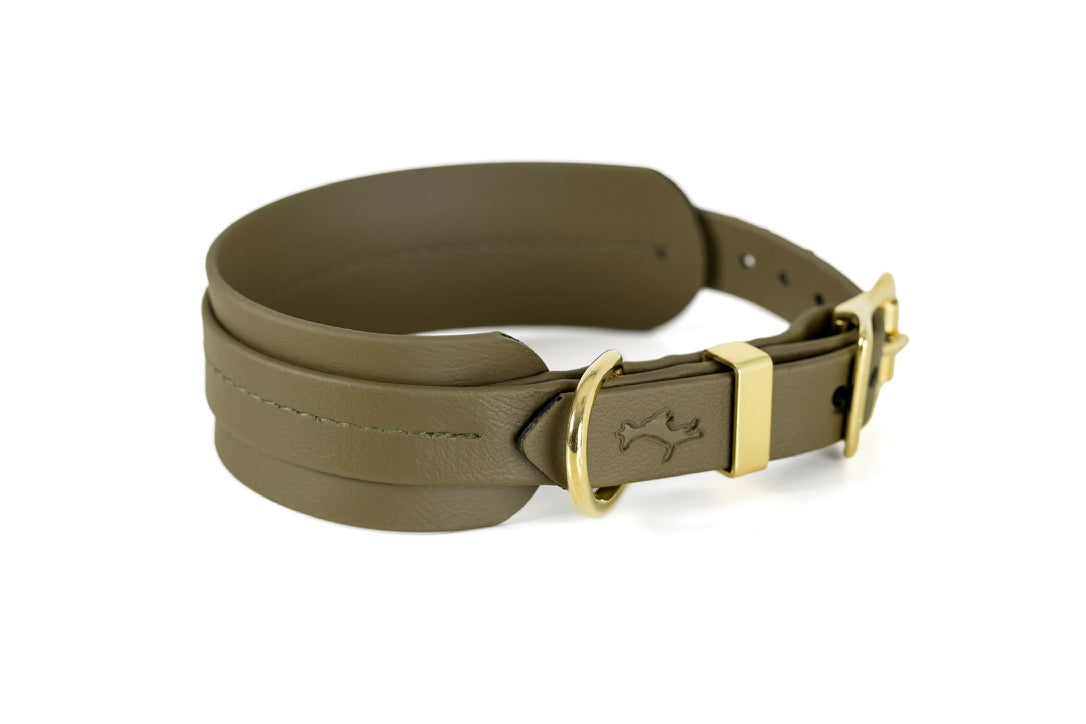 Khaki Biothane® Sight hound All Weather Collar