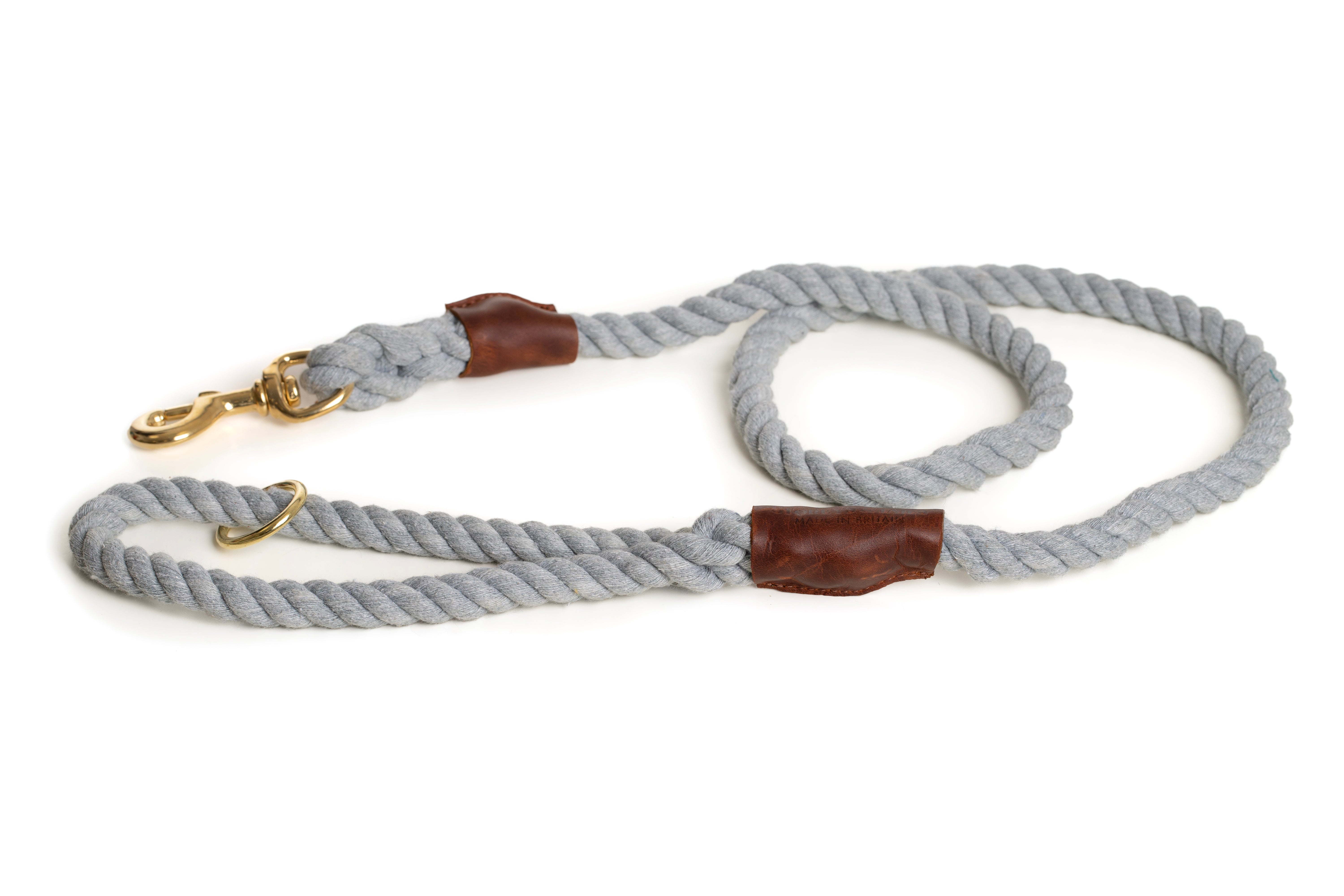 Grey Rope Lead | Pebble Rope Lead | S&T – Storeys and Tails