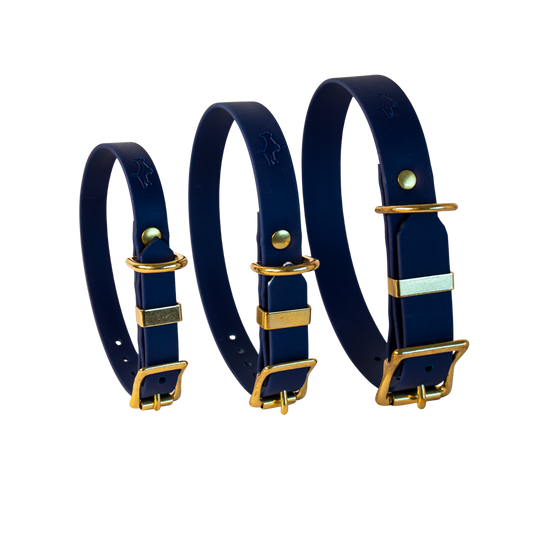 Navy Biothane® All Weather Collar