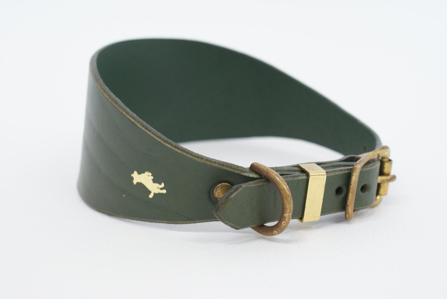 Forest Sight hound Luxury leather dog collar EX DISPLAY SALE