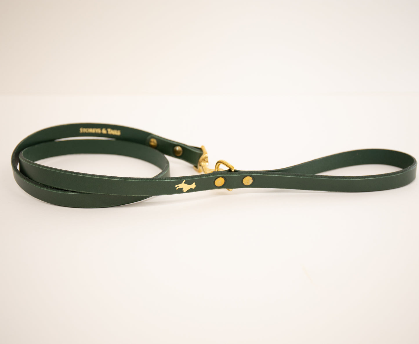 Forest luxury leather lead